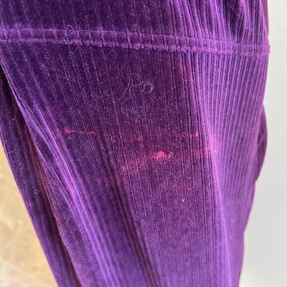 Free People Roxy Ribbed Midi Pencil Skirt Zip Front Purple SZXL - Picture 12 of 13